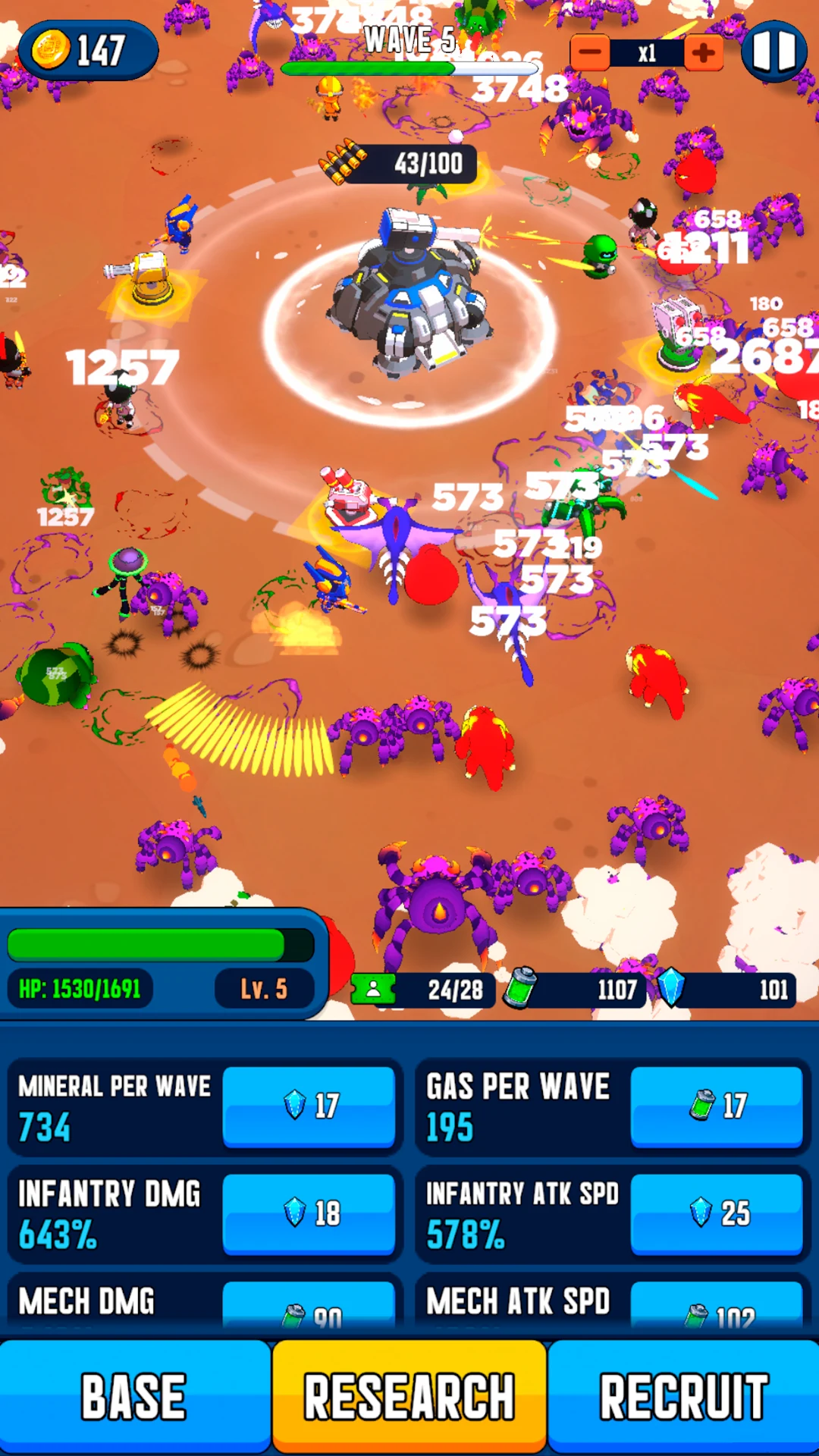 Space Base: Idle Tower Defense screenshot